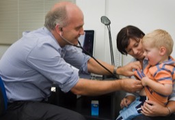 Home Doctor Checking Child